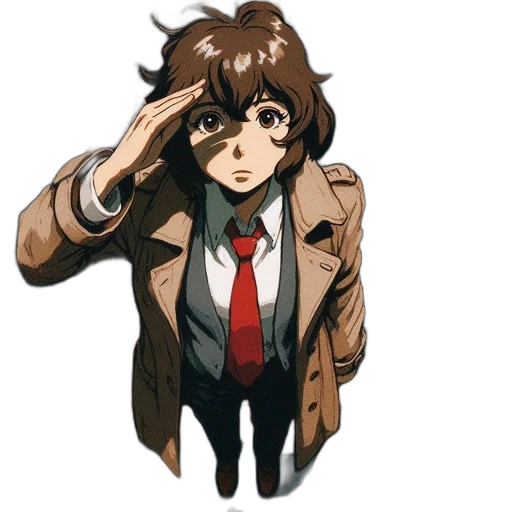 jacket, face, mask, staff transparent PNG cut-out