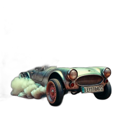 car, concept art, 3d render, photorealistic transparent PNG cut-out