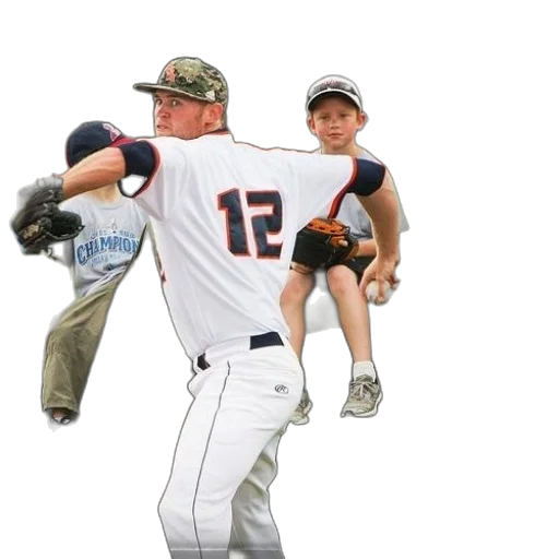 baseball, player, wearing, number transparent PNG cut-out