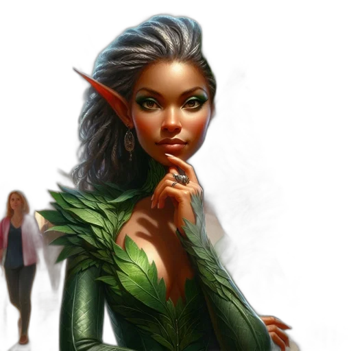 fantasy art, concept art, comic book art, photorealistic transparent PNG cut-out