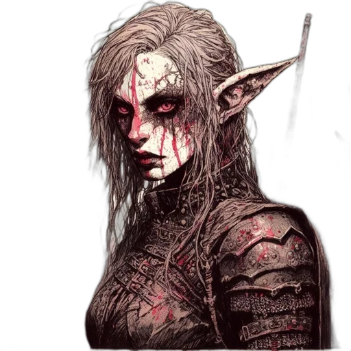 face, staff, mask, fantasy art transparent PNG cut-out