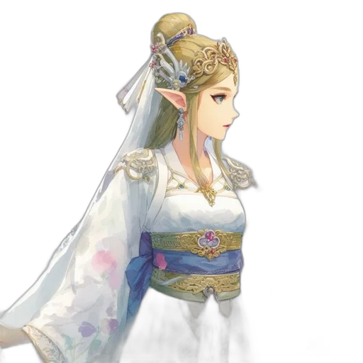dress, crown, staff, sword transparent PNG cut-out