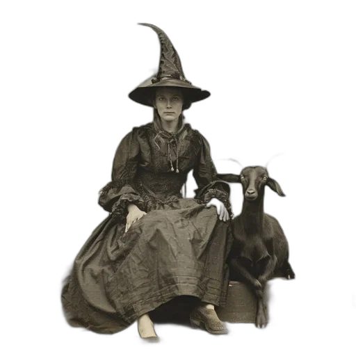 hat, dress, staff, concept art transparent PNG cut-out