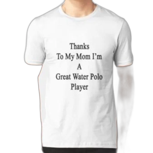 underwater, white, t-shirt, text transparent PNG cut-out