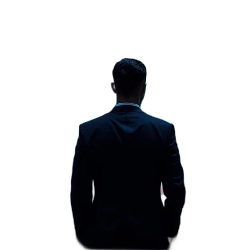 jacket, staff, face, robot transparent PNG cut-out