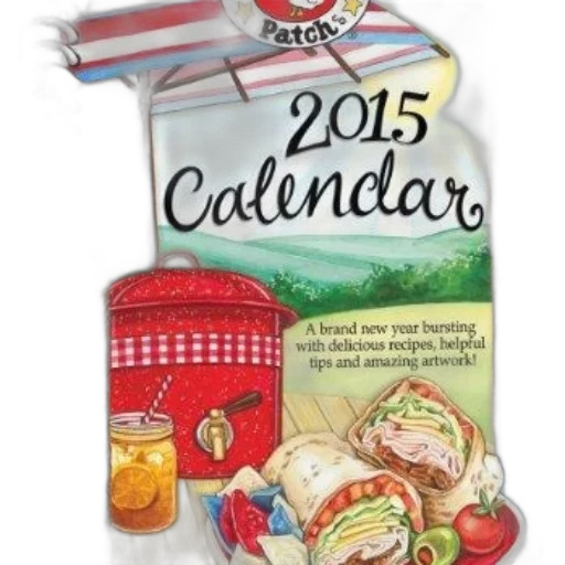 2015, calendar, cover, features transparent PNG cut-out