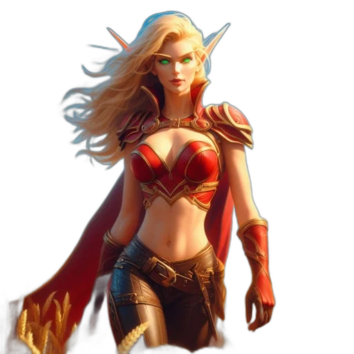 fantasy art, concept art, comic book art, 3d render transparent PNG cut-out