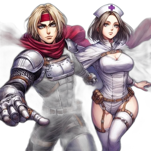 concept art, fantasy art, comic book art, pixel art transparent PNG cut-out