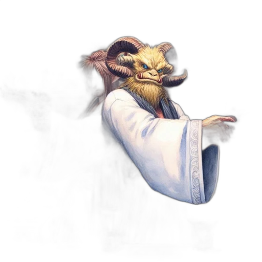 dragon, staff, mask, creature transparent PNG cut-out