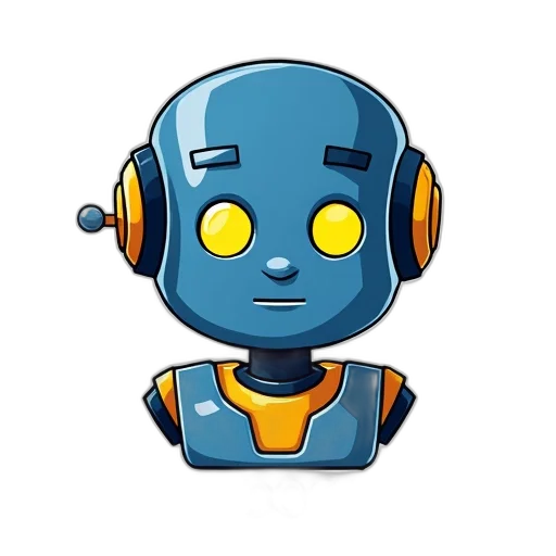 robot, concept art, 3d render, cartoon transparent PNG cut-out