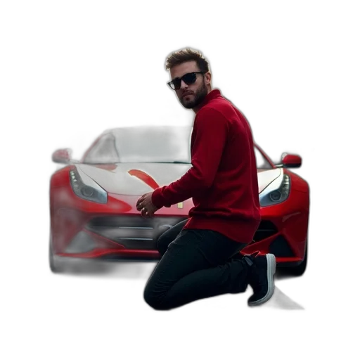 car, jacket, robot, weapon transparent PNG cut-out