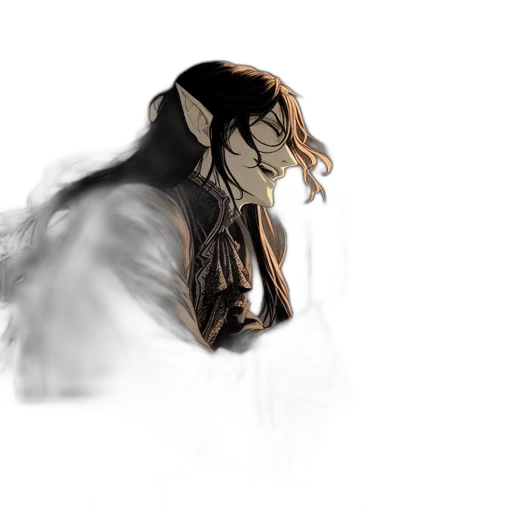 mask, hair, face, creature transparent PNG cut-out