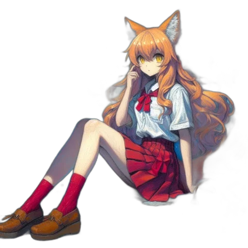 dress, staff, animal, creature transparent PNG cut-out