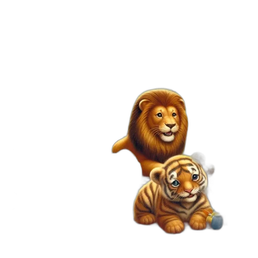 animal, crown, creature, concept art transparent PNG cut-out
