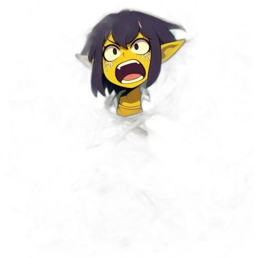 dragon, creature, mask, staff transparent PNG cut-out
