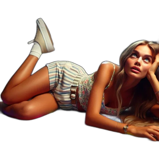 dress, shoes, face, photorealistic transparent PNG cut-out