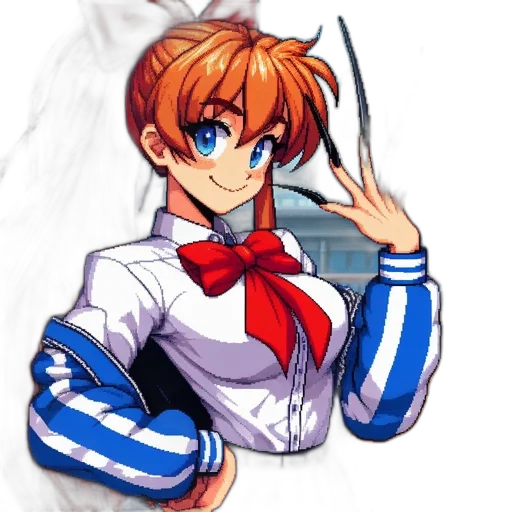 jacket, staff, dress, weapon transparent PNG cut-out