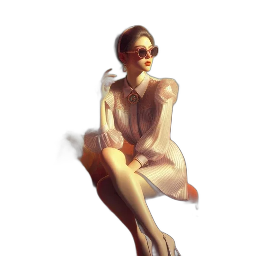 dress, staff, jewelry, concept art transparent PNG cut-out