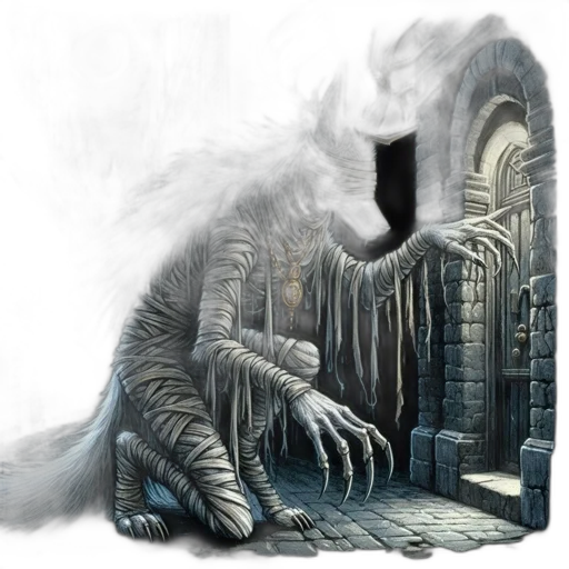 dragon, creature, mask, staff transparent PNG cut-out