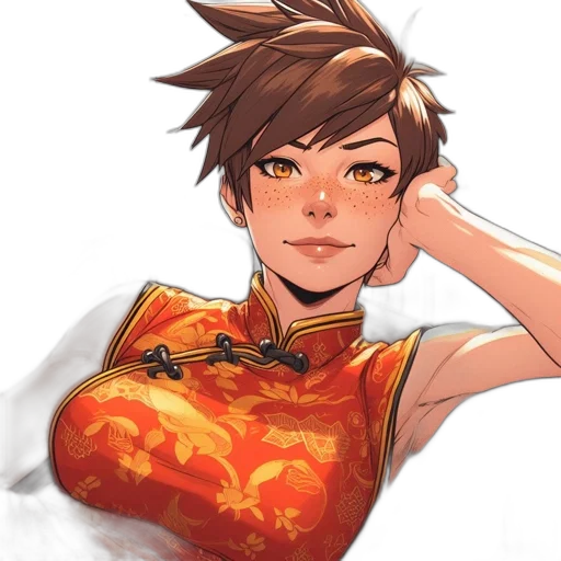 face, dress, staff, crown transparent PNG cut-out