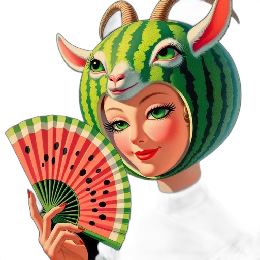 hat, mask, creature, umbrella transparent PNG cut-out