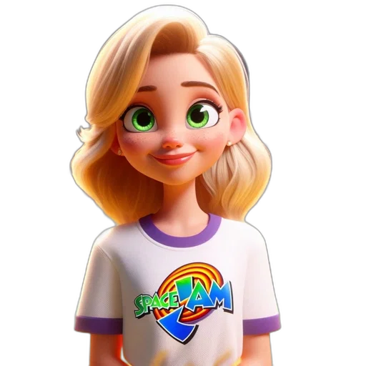 staff, face, cartoon, 3d render transparent PNG cut-out