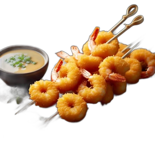 food, golden, fried, shrimp transparent PNG cut-out