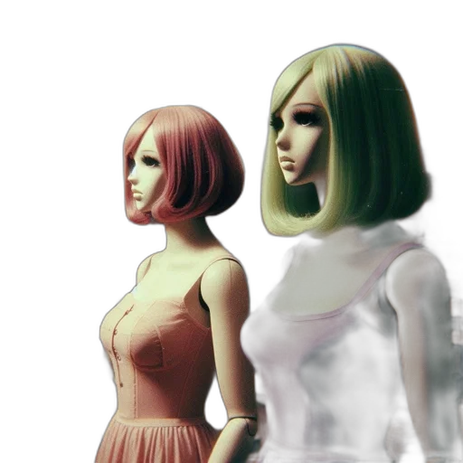 dress, mask, concept art, 3d render transparent PNG cut-out