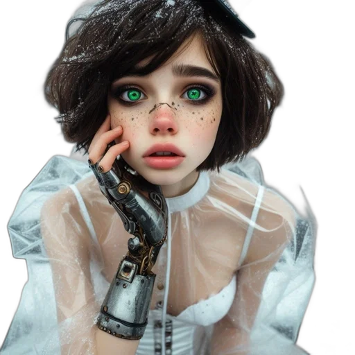 robot, face, dress, jacket transparent PNG cut-out
