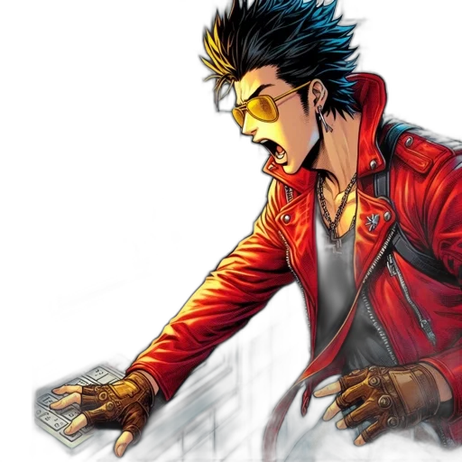 jacket, concept art, comic book art, cartoon transparent PNG cut-out