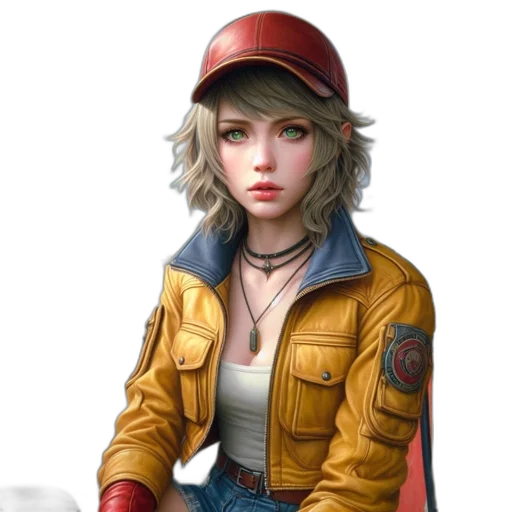jacket, hat, face, staff transparent PNG cut-out