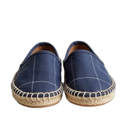 shoes, pair, check, linen transparent PNG cut-out