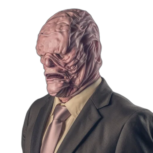 mask, face, creature, jacket transparent PNG cut-out