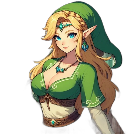 dress, staff, crown, face transparent PNG cut-out