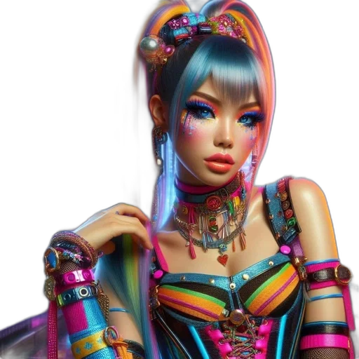 jewelry, dress, robot, face transparent PNG cut-out