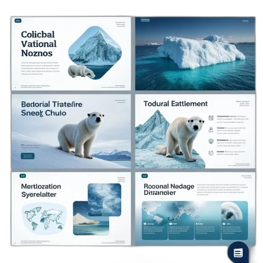 polar, presentation, keynote, template transparent PNG cut-out
