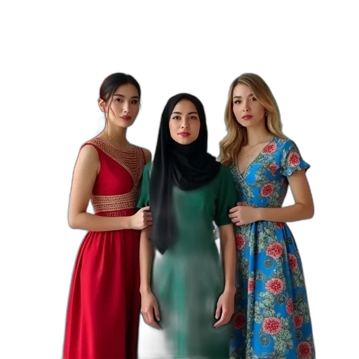 dress, jewelry, oil painting, forest transparent PNG cut-out