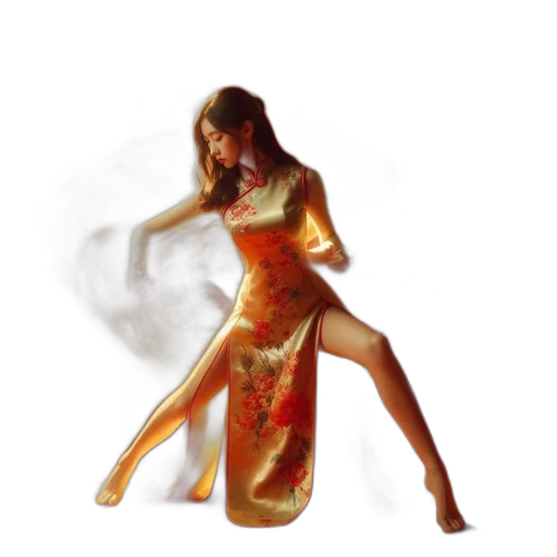 dress, photorealistic, oil painting, concept art transparent PNG cut-out