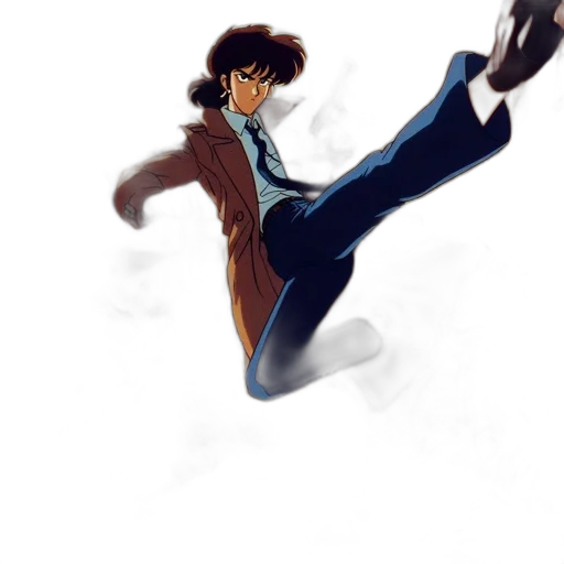 jacket, staff, robot, concept art transparent PNG cut-out