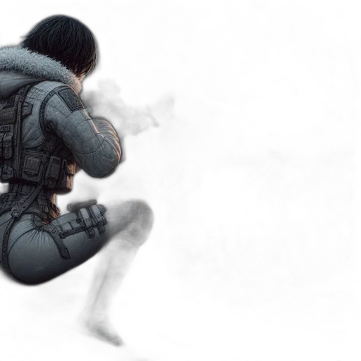 jacket, concept art, comic book art, photorealistic transparent PNG cut-out