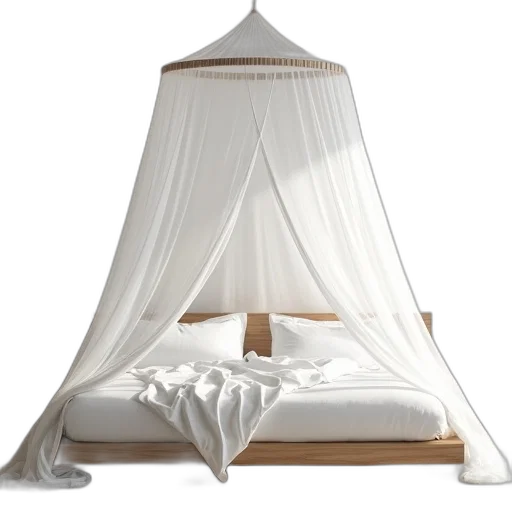 furniture, umbrella, 3d render, bed transparent PNG cut-out