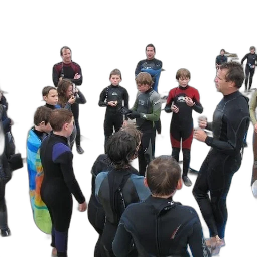 underwater, group, people, wetsuits transparent PNG cut-out