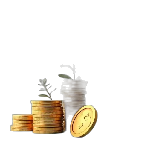 3d render, app, saving, money transparent PNG cut-out