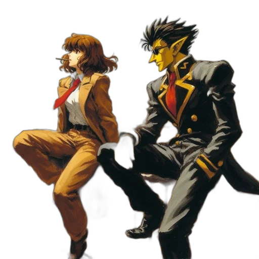 jacket, concept art, comic book art, pixel art transparent PNG cut-out