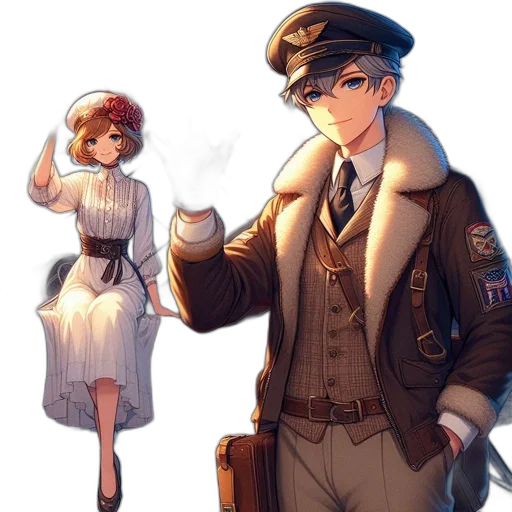 staff, weapon, jacket, concept art transparent PNG cut-out