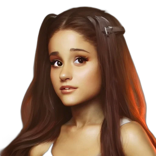 hair, face, photorealistic, cartoon transparent PNG cut-out
