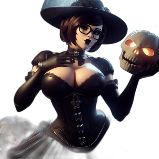 dress, mask, staff, concept art transparent PNG cut-out