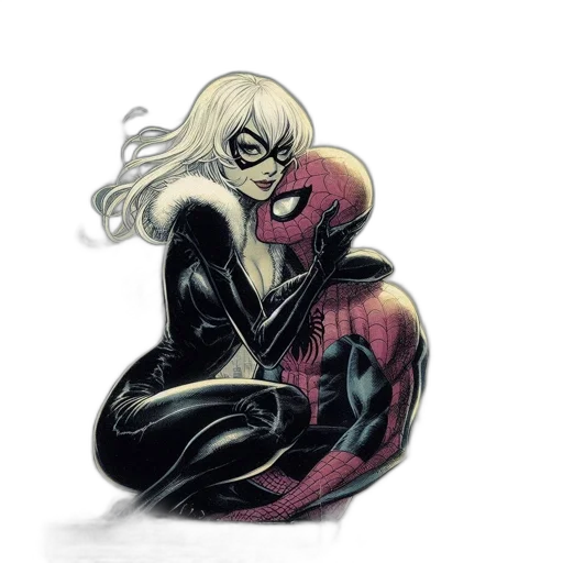 comic book art, concept art, watercolor, cartoon transparent PNG cut-out