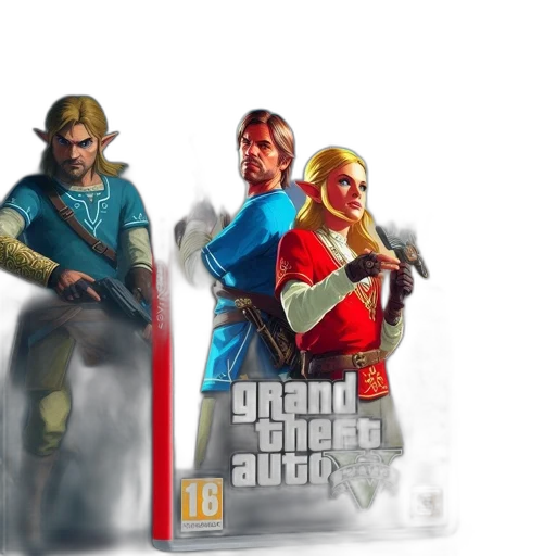 concept art, 3d render, pixel art, mashup transparent PNG cut-out