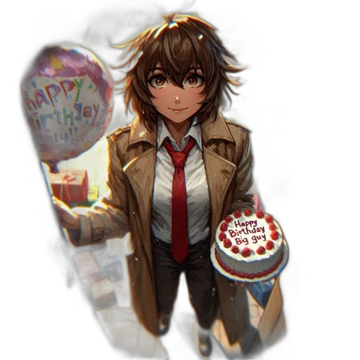 jacket, staff, concept art, 3d render transparent PNG cut-out